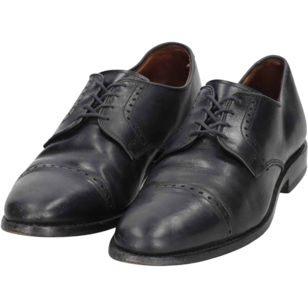 Allen Edmonds CLIFTON Straight Tip Shoes, Made in USA, Size 8D Men's 26.0cm unclear black type Vintage Second Hand