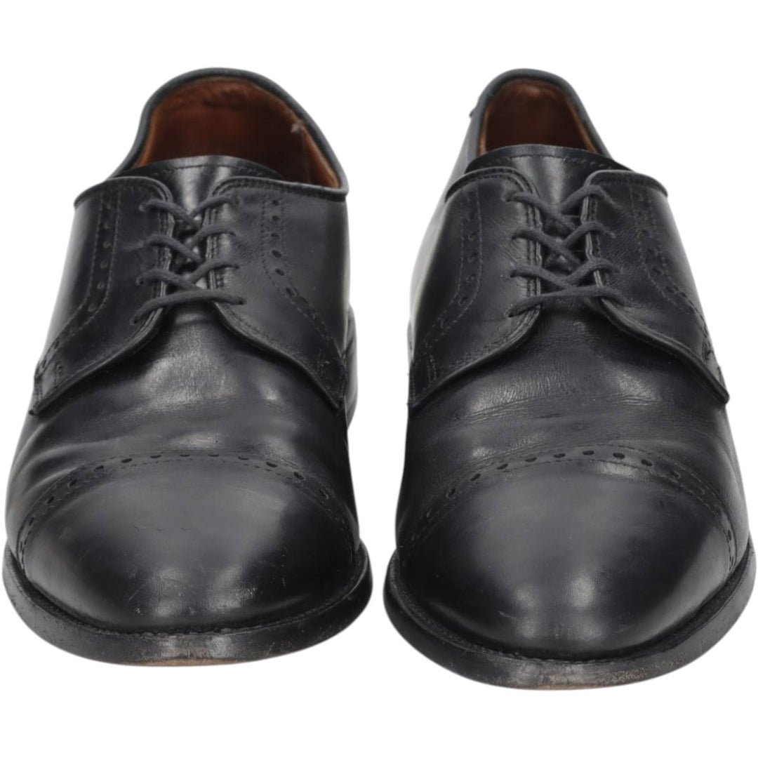 Allen Edmonds CLIFTON Straight Tip Shoes, Made in USA, Size 8D Men's 26.0cm unclear black type Vintage Second Hand