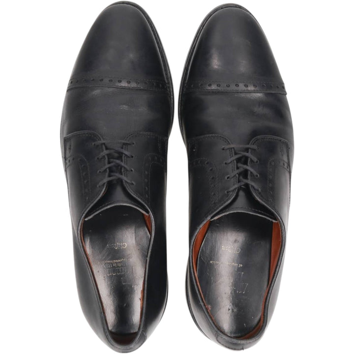 Allen Edmonds CLIFTON Straight Tip Shoes, Made in USA, Size 8D Men's 26.0cm unclear black type Vintage Second Hand