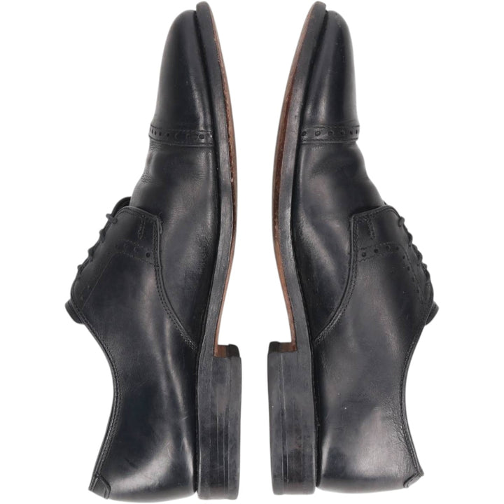 Allen Edmonds CLIFTON Straight Tip Shoes, Made in USA, Size 8D Men's 26.0cm unclear black type Vintage Second Hand