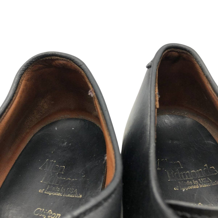 Allen Edmonds CLIFTON Straight Tip Shoes, Made in USA, Size 8D Men's 26.0cm unclear black type Vintage Second Hand