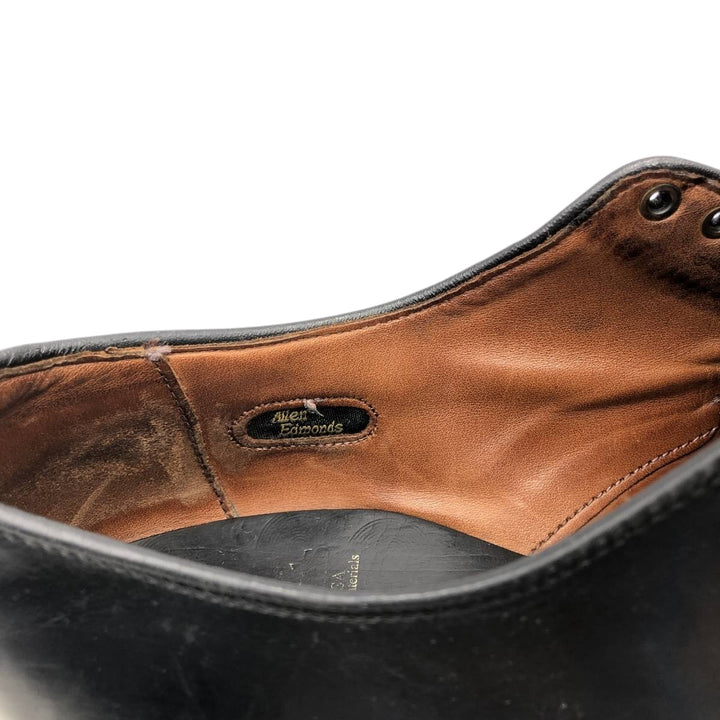 Allen Edmonds CLIFTON Straight Tip Shoes, Made in USA, Size 8D Men's 26.0cm unclear black type Vintage Second Hand