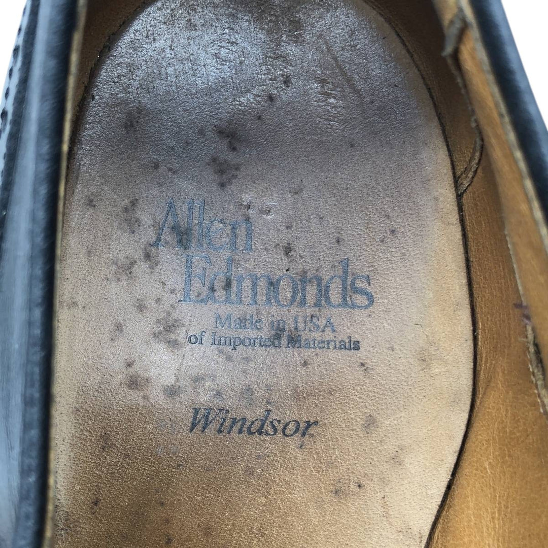 Allen Edmonds WINDSOR wingtip shoes, made in the USA, size 8 1/2 E Men's 26.5cm unclear black type Vintage Second Hand