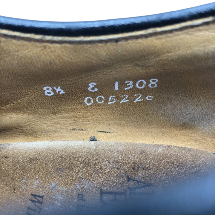 Allen Edmonds WINDSOR wingtip shoes, made in the USA, size 8 1/2 E Men's 26.5cm unclear black type Vintage Second Hand