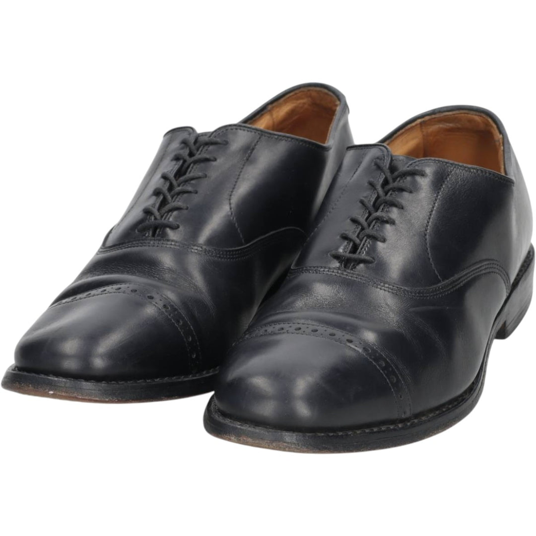 Allen Edmonds Byron Straight Tip Shoes, Made in USA, Size 8 D Men's 26.0cm unclear black type Vintage Second Hand