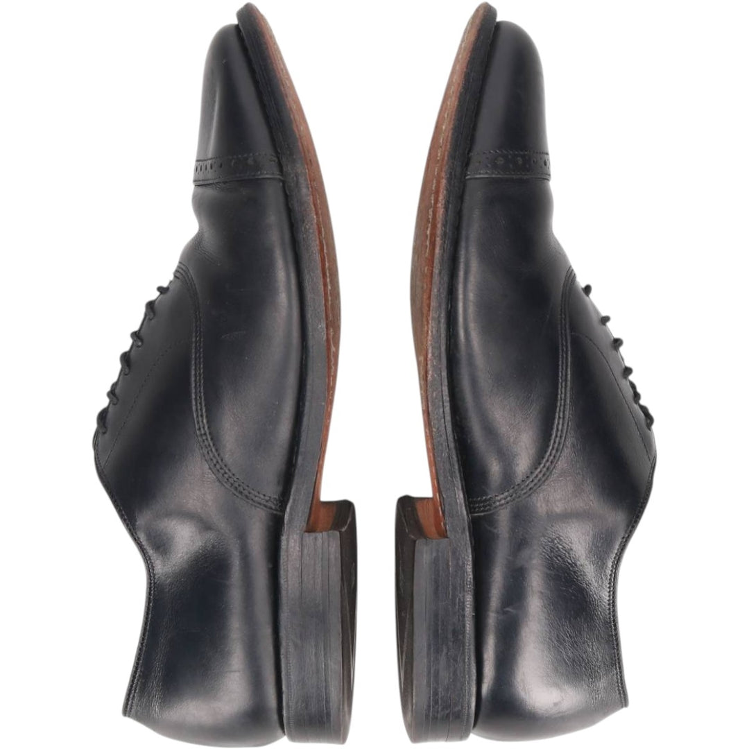 Allen Edmonds Byron Straight Tip Shoes, Made in USA, Size 8 D Men's 26.0cm unclear black type Vintage Second Hand
