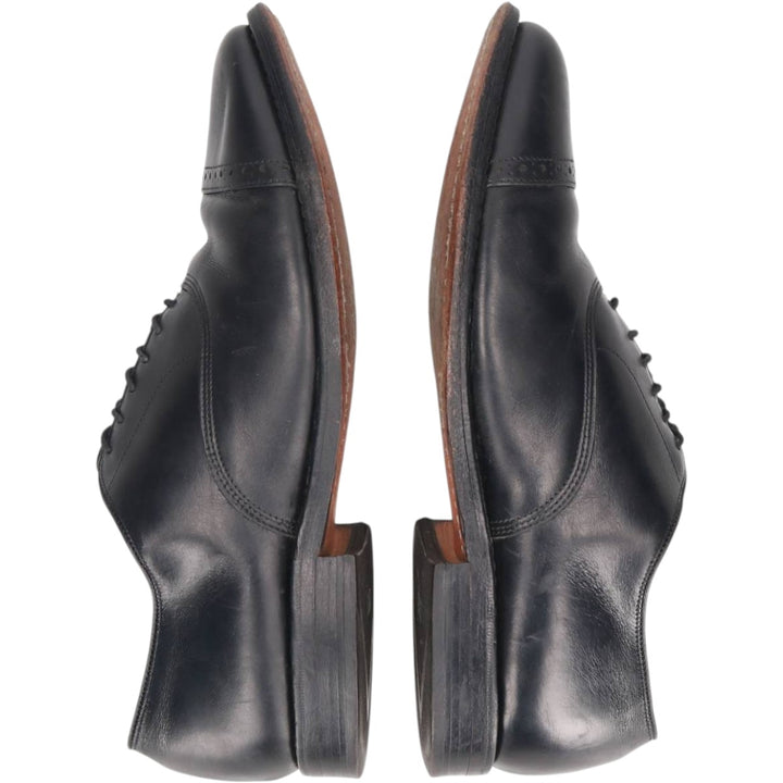 Allen Edmonds Byron Straight Tip Shoes, Made in USA, Size 8 D Men's 26.0cm unclear black type Vintage Second Hand