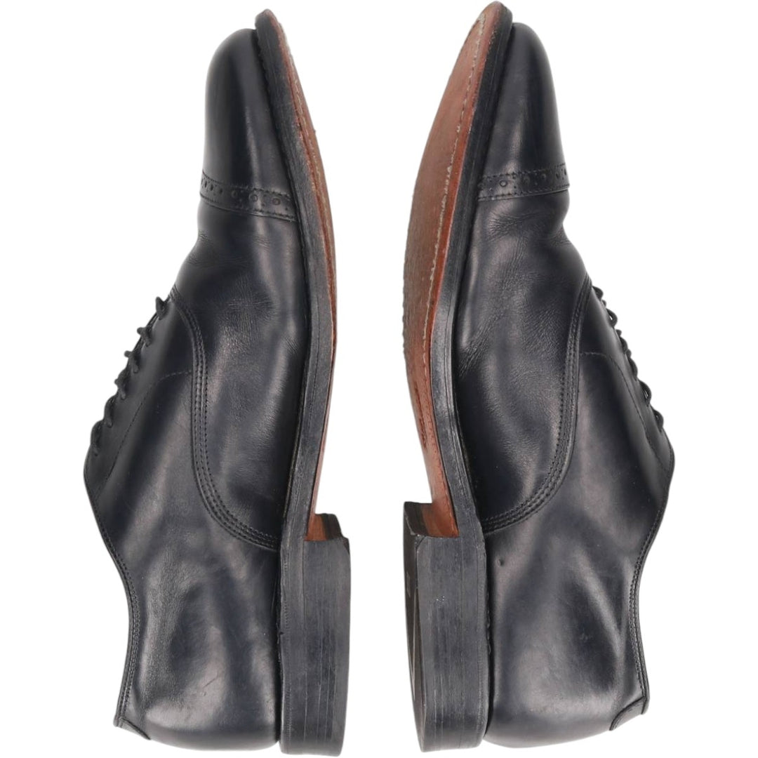 Allen Edmonds Byron Straight Tip Shoes, Made in USA, Size 8 D Men's 26.0cm unclear black type Vintage Second Hand