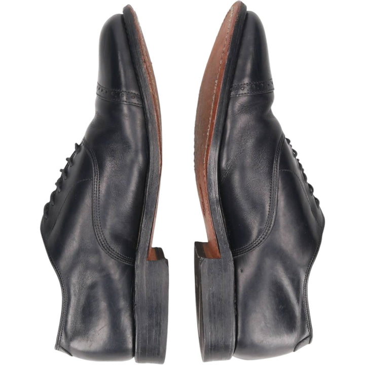 Allen Edmonds Byron Straight Tip Shoes, Made in USA, Size 8 D Men's 26.0cm unclear black type Vintage Second Hand