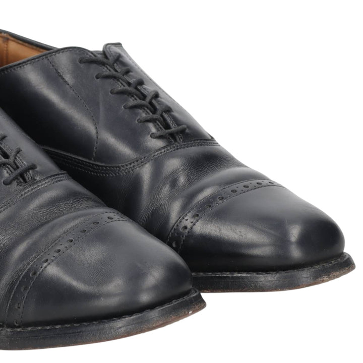 Allen Edmonds Byron Straight Tip Shoes, Made in USA, Size 8 D Men's 26.0cm unclear black type Vintage Second Hand