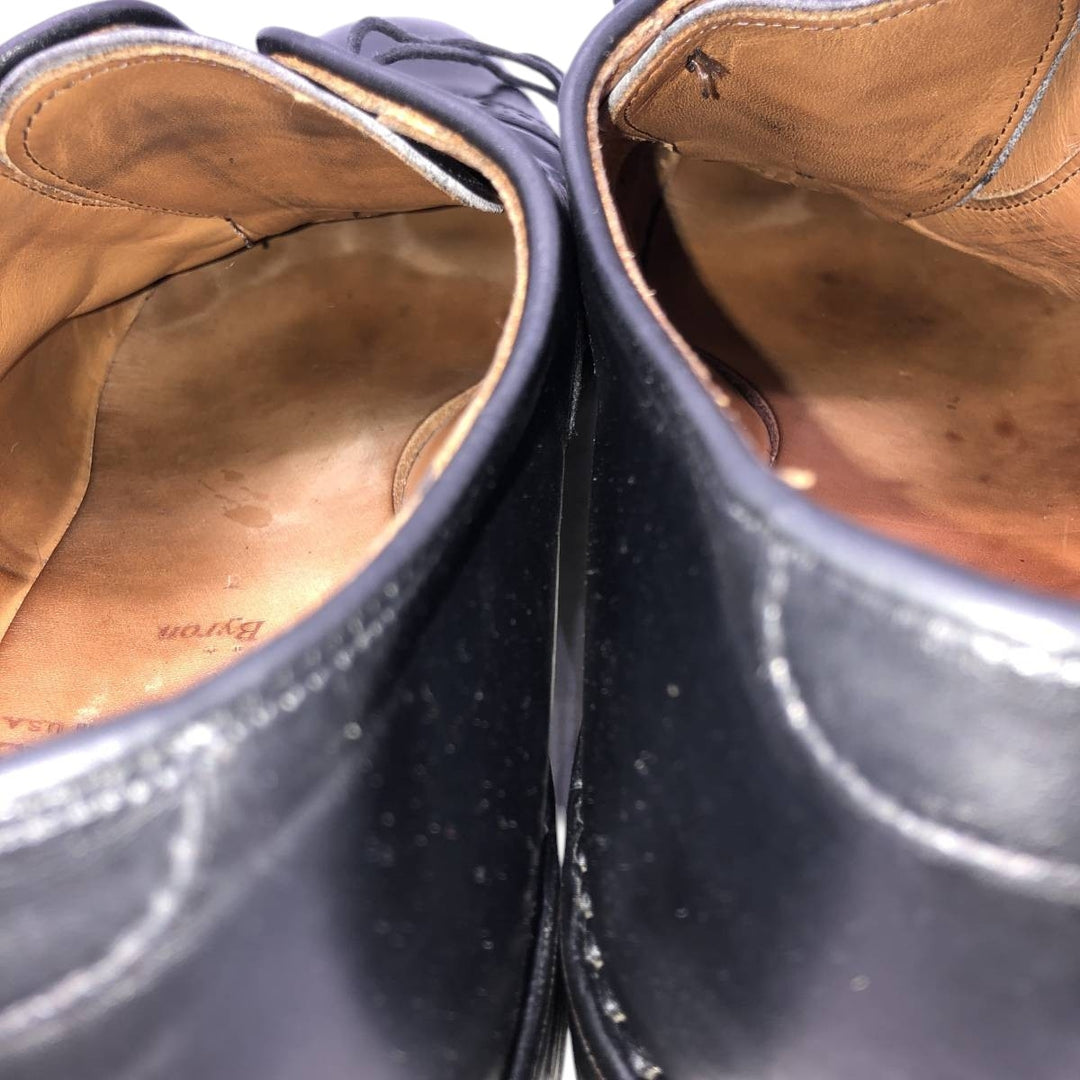 Allen Edmonds Byron Straight Tip Shoes, Made in USA, Size 8 D Men's 26.0cm unclear black type Vintage Second Hand