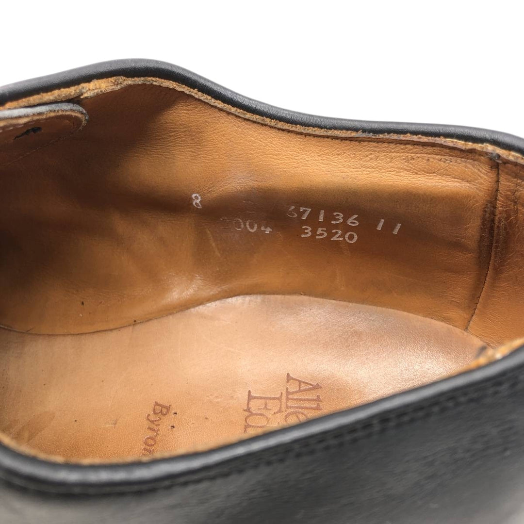 Allen Edmonds Byron Straight Tip Shoes, Made in USA, Size 8 D Men's 26.0cm unclear black type Vintage Second Hand