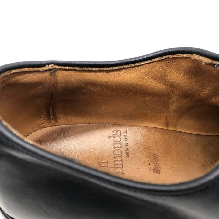 Allen Edmonds Byron Straight Tip Shoes, Made in USA, Size 8 D Men's 26.0cm unclear black type Vintage Second Hand
