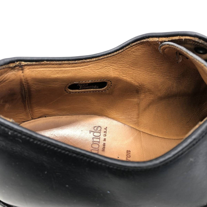 Allen Edmonds Byron Straight Tip Shoes, Made in USA, Size 8 D Men's 26.0cm unclear black type Vintage Second Hand