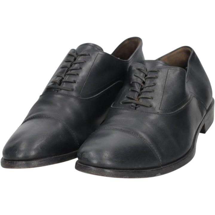 Salvatore Ferragamo straight-tip shoes, made in Italy, size 9 1/2 (2E). Men's 27.5cm unclear black type Vintage Second Hand