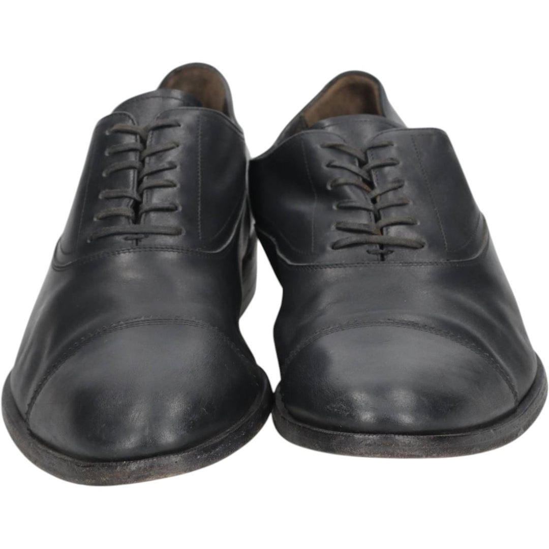 Salvatore Ferragamo straight-tip shoes, made in Italy, size 9 1/2 (2E). Men's 27.5cm unclear black type Vintage Second Hand
