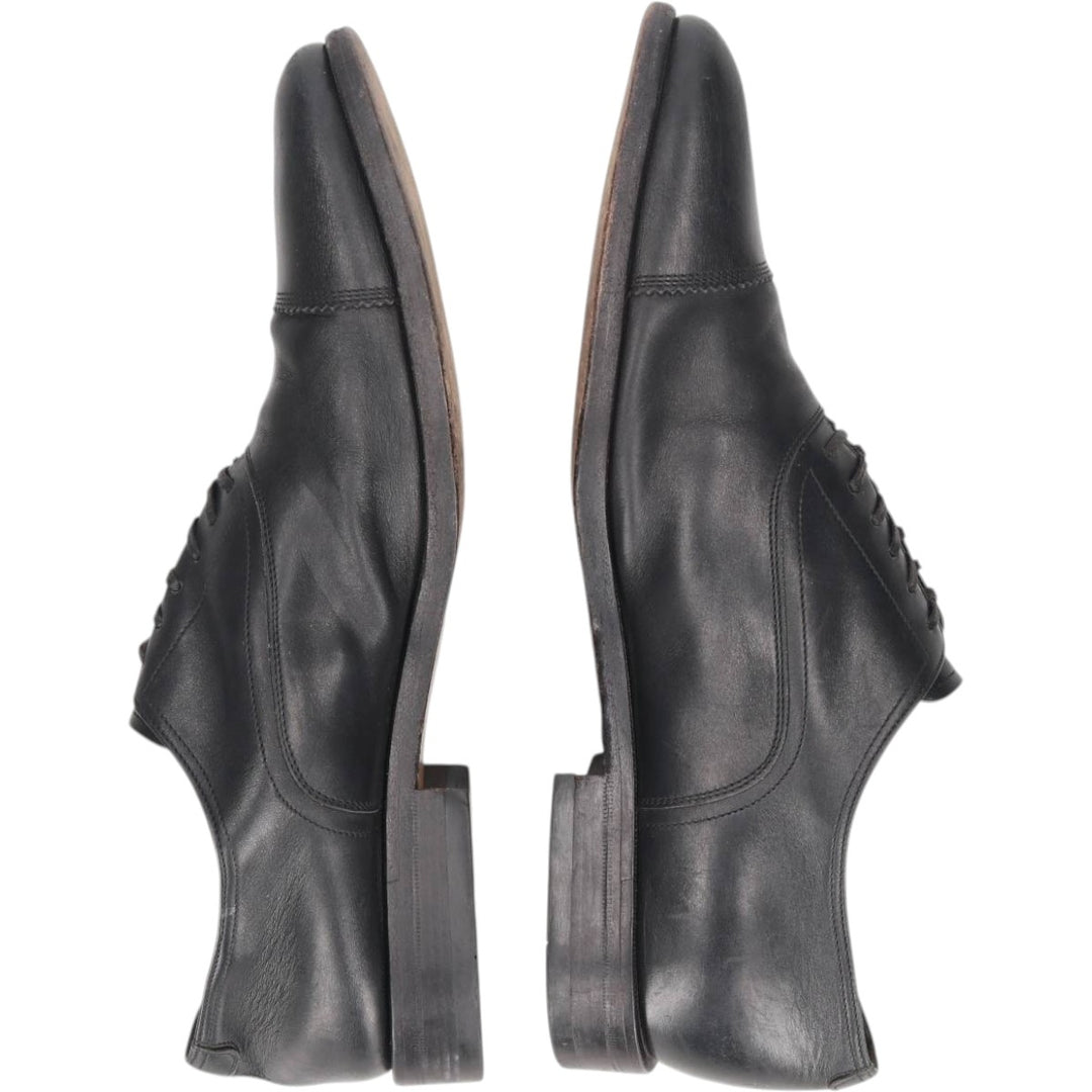 Salvatore Ferragamo straight-tip shoes, made in Italy, size 9 1/2 (2E). Men's 27.5cm unclear black type Vintage Second Hand