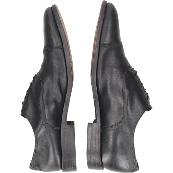 Salvatore Ferragamo straight-tip shoes, made in Italy, size 9 1/2 (2E). Men's 27.5cm unclear black type Vintage Second Hand