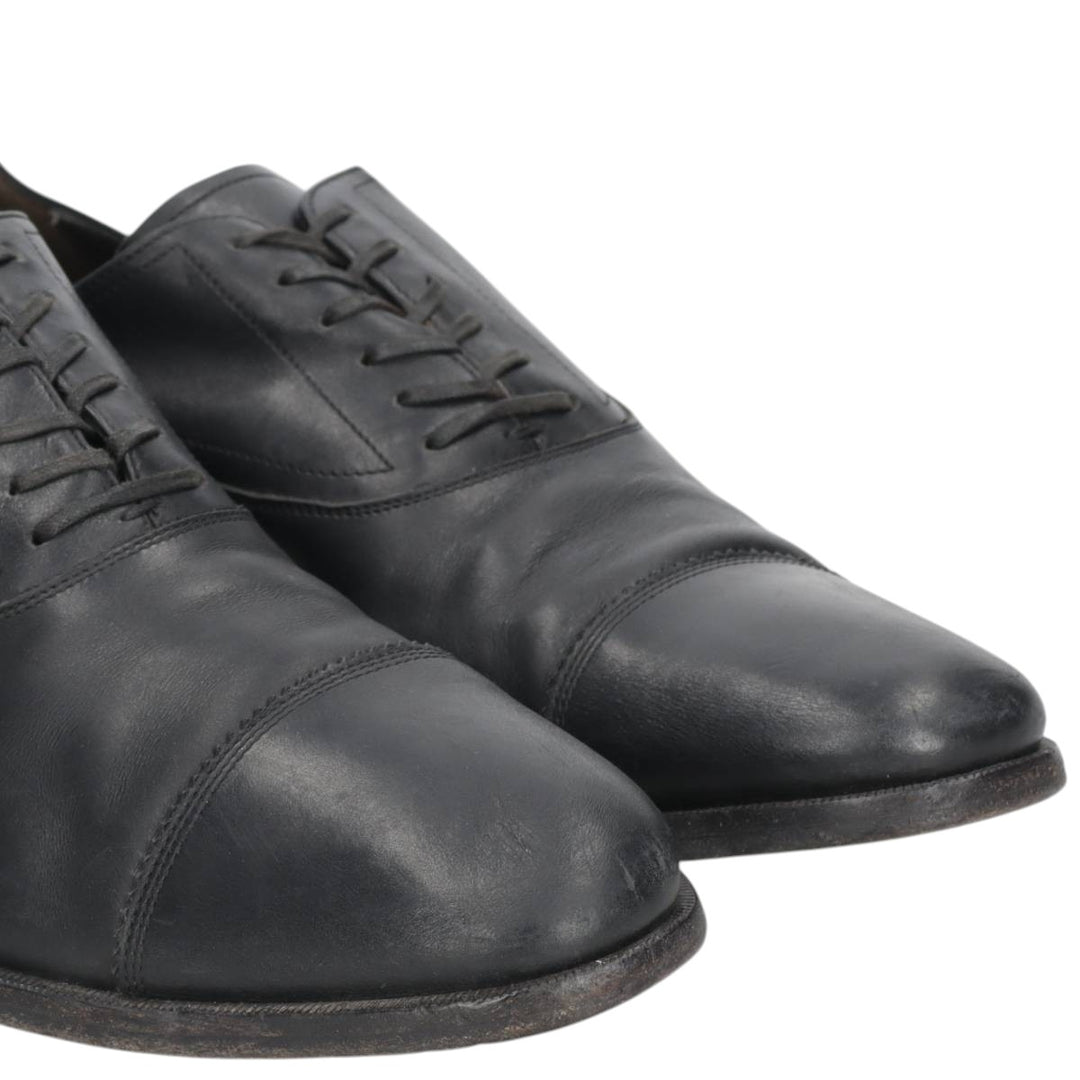 Salvatore Ferragamo straight-tip shoes, made in Italy, size 9 1/2 (2E). Men's 27.5cm unclear black type Vintage Second Hand