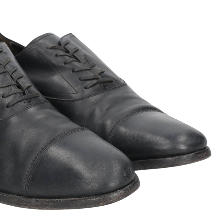 Salvatore Ferragamo straight-tip shoes, made in Italy, size 9 1/2 (2E). Men's 27.5cm unclear black type Vintage Second Hand