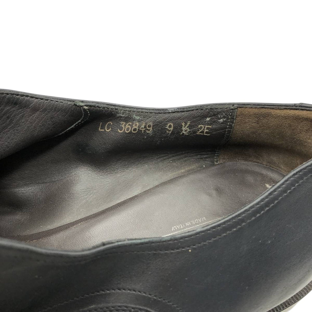 Salvatore Ferragamo straight-tip shoes, made in Italy, size 9 1/2 (2E). Men's 27.5cm unclear black type Vintage Second Hand