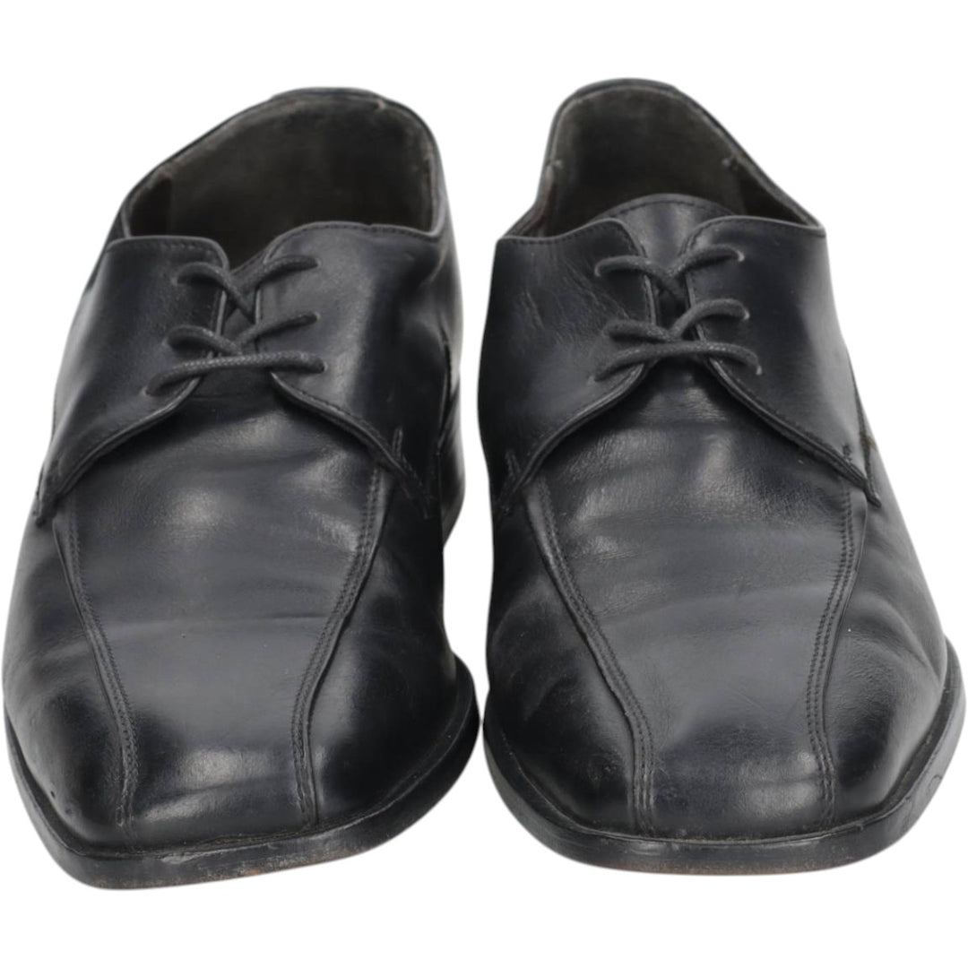 Loake plain toe shoes, size 7 Men's 25.5cm genuine leather black type Vintage Second Hand