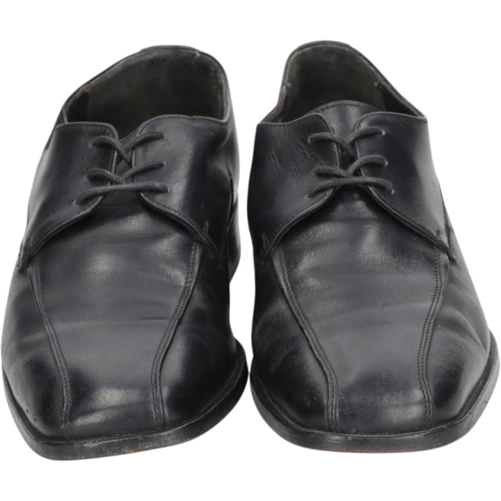 Loake plain toe shoes, size 7 Men's 25.5cm genuine leather black type Vintage Second Hand