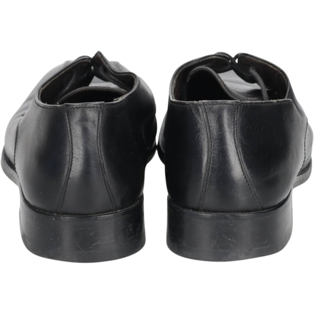 Loake plain toe shoes, size 7 Men's 25.5cm genuine leather black type Vintage Second Hand