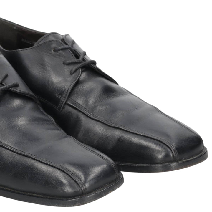 Loake plain toe shoes, size 7 Men's 25.5cm genuine leather black type Vintage Second Hand