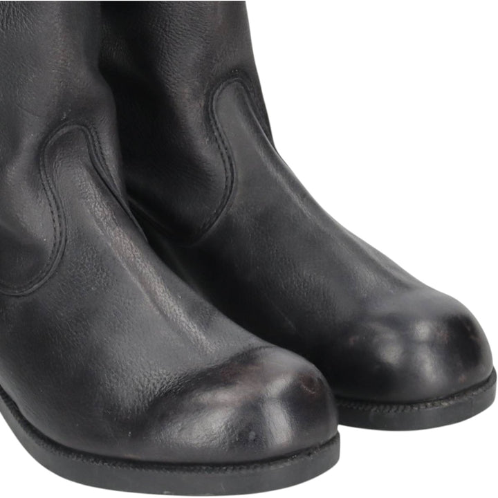 East German Army Military Boots (Jackboots) Men's 28.0cm unclear black type Vintage Second Hand