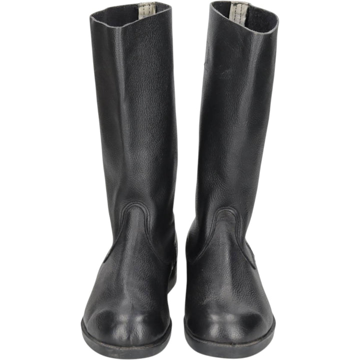 East German military boots (jackboots) Men's 28.0cm unclear black type Vintage Second Hand