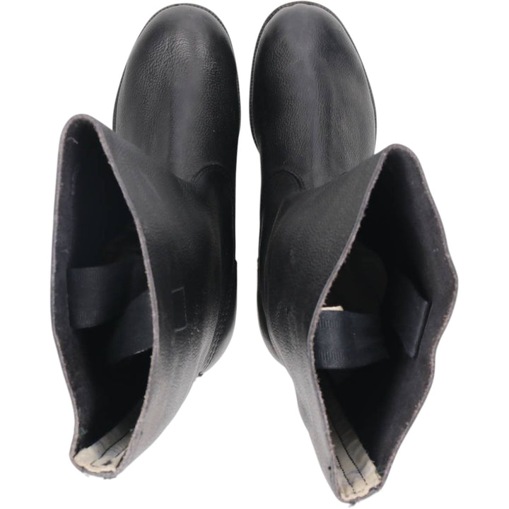 East German military boots (jackboots) Men's 28.0cm unclear black type Vintage Second Hand