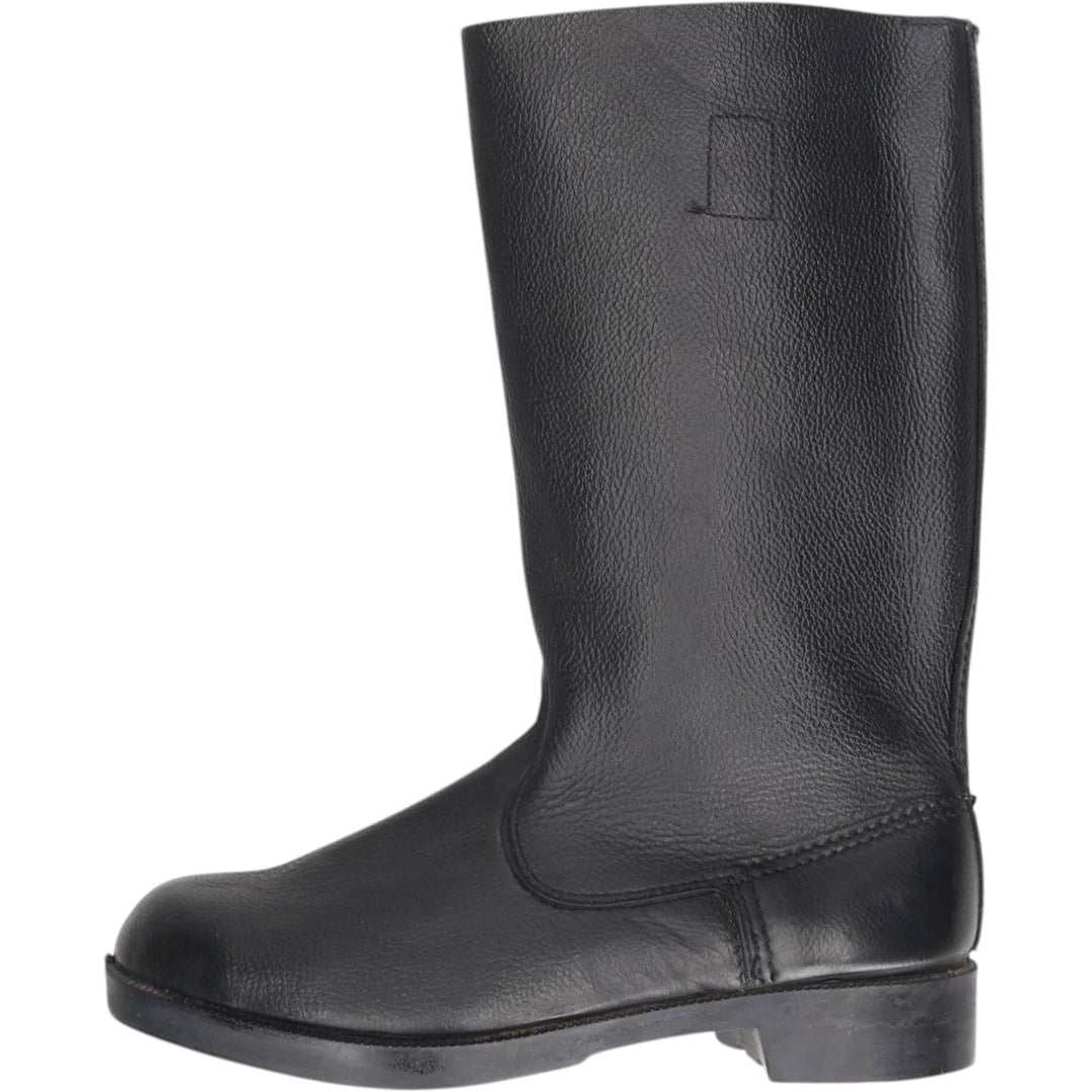 East German military boots (jackboots) Men's 28.0cm unclear black type Vintage Second Hand