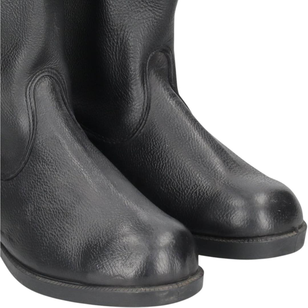 East German military boots (jackboots) Men's 28.0cm unclear black type Vintage Second Hand