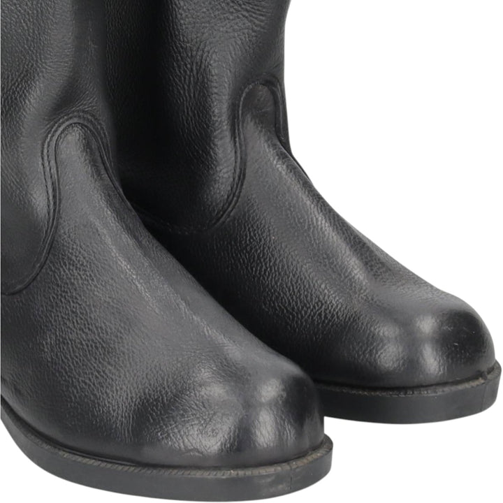 East German military boots (jackboots) Men's 28.0cm unclear black type Vintage Second Hand