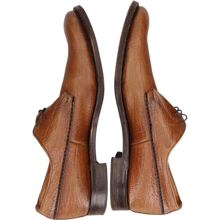 NEW AVENUE Plain Toe Shoes, Made in England, Size 9 Men's 27.5cm unclear brown type Vintage Second Hand