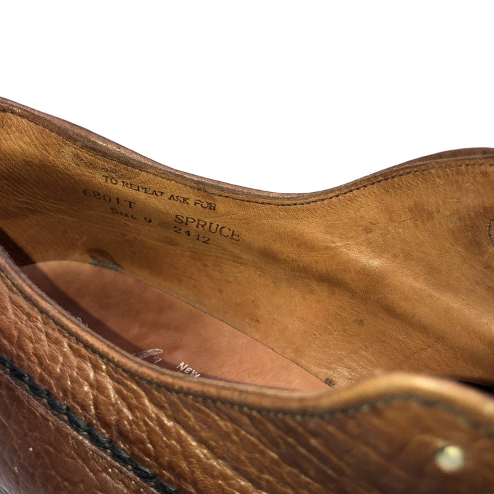 NEW AVENUE Plain Toe Shoes, Made in England, Size 9 Men's 27.5cm unclear brown type Vintage Second Hand