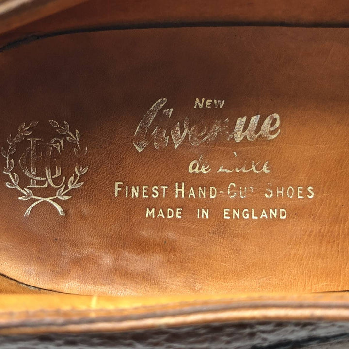 NEW AVENUE Plain Toe Shoes, Made in England, Size 9 Men's 27.5cm unclear brown type Vintage Second Hand