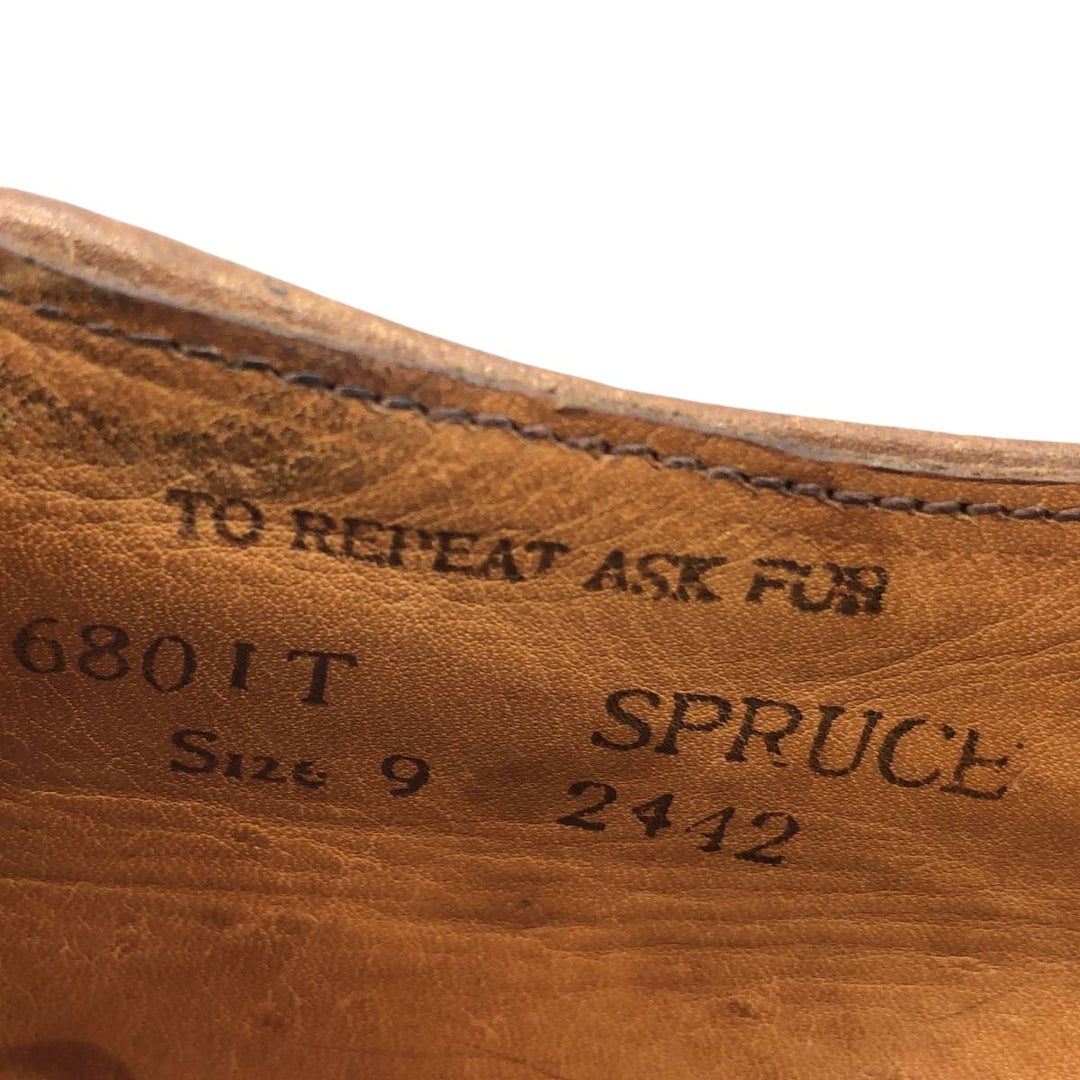 NEW AVENUE Plain Toe Shoes, Made in England, Size 9 Men's 27.5cm unclear brown type Vintage Second Hand