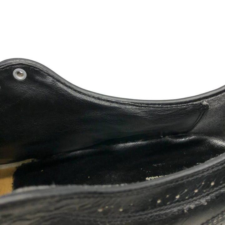 OAKWOODS Full Brogue Wingtip Shoes, Made in USA Men's 27.5cm unclear black type Vintage Second Hand