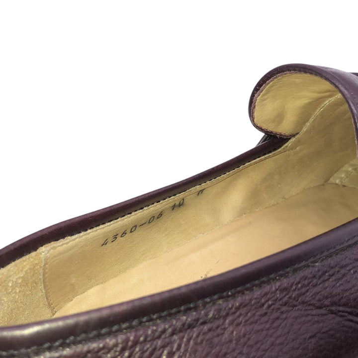 Vito Rufolo Straight-tip Tassel Loafers, Made in Italy, Size 10 Men's 28.5cm genuine leather bordeaux Vintage Second Hand