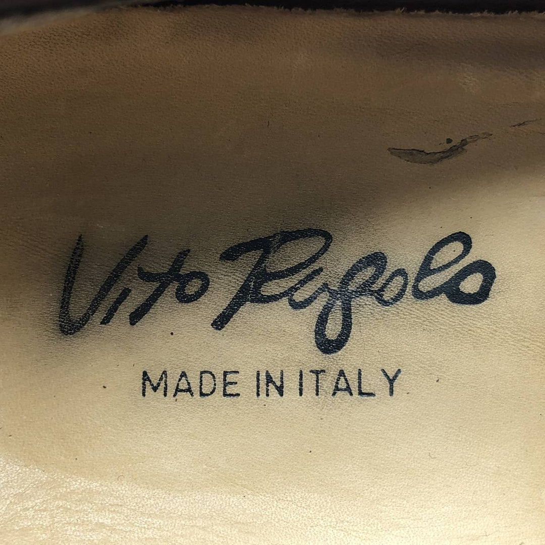 Vito Rufolo Straight-tip Tassel Loafers, Made in Italy, Size 10 Men's 28.5cm genuine leather bordeaux Vintage Second Hand