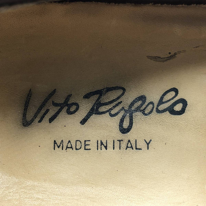 Vito Rufolo Straight-tip Tassel Loafers, Made in Italy, Size 10 Men's 28.5cm genuine leather bordeaux Vintage Second Hand