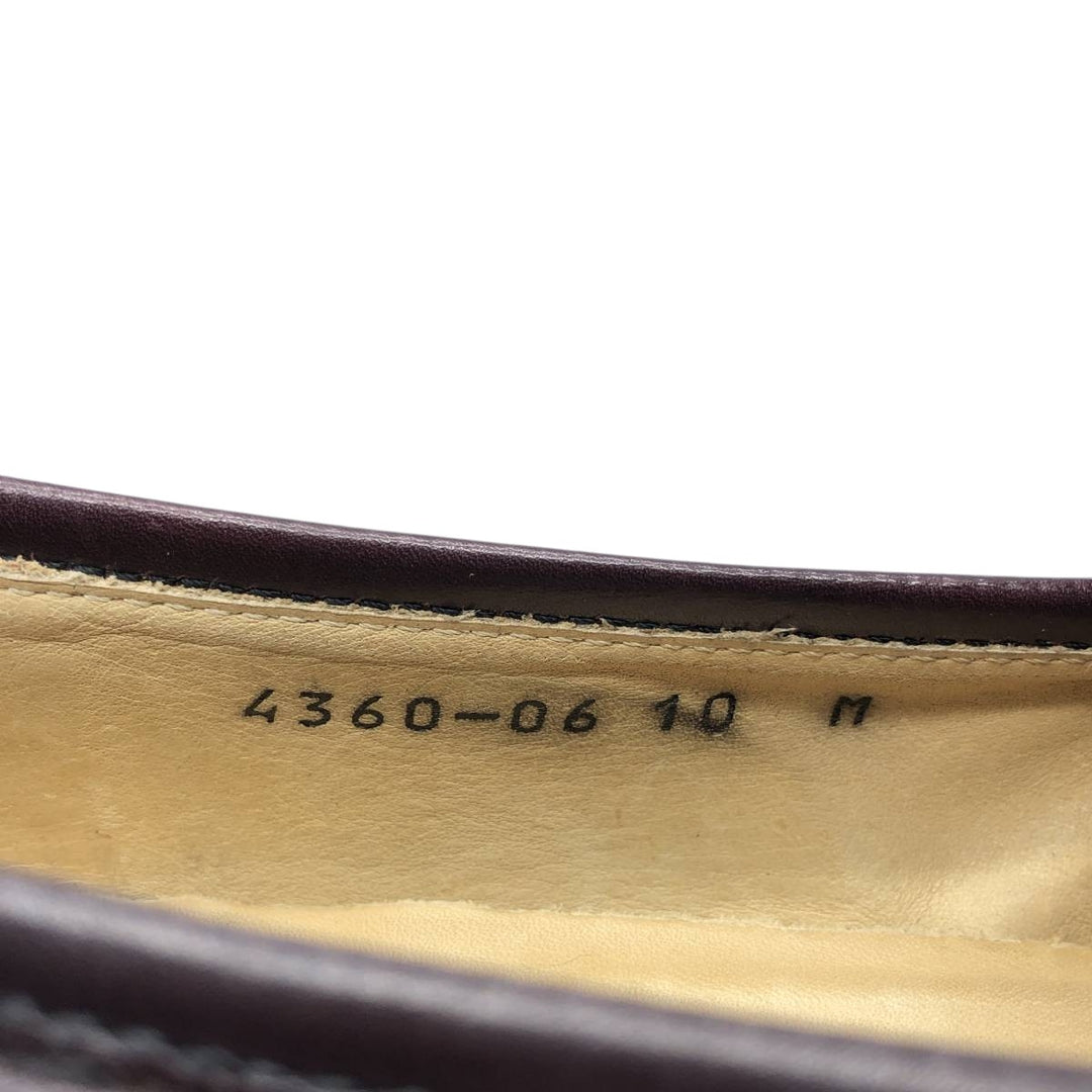 Vito Rufolo Straight-tip Tassel Loafers, Made in Italy, Size 10 Men's 28.5cm genuine leather bordeaux Vintage Second Hand