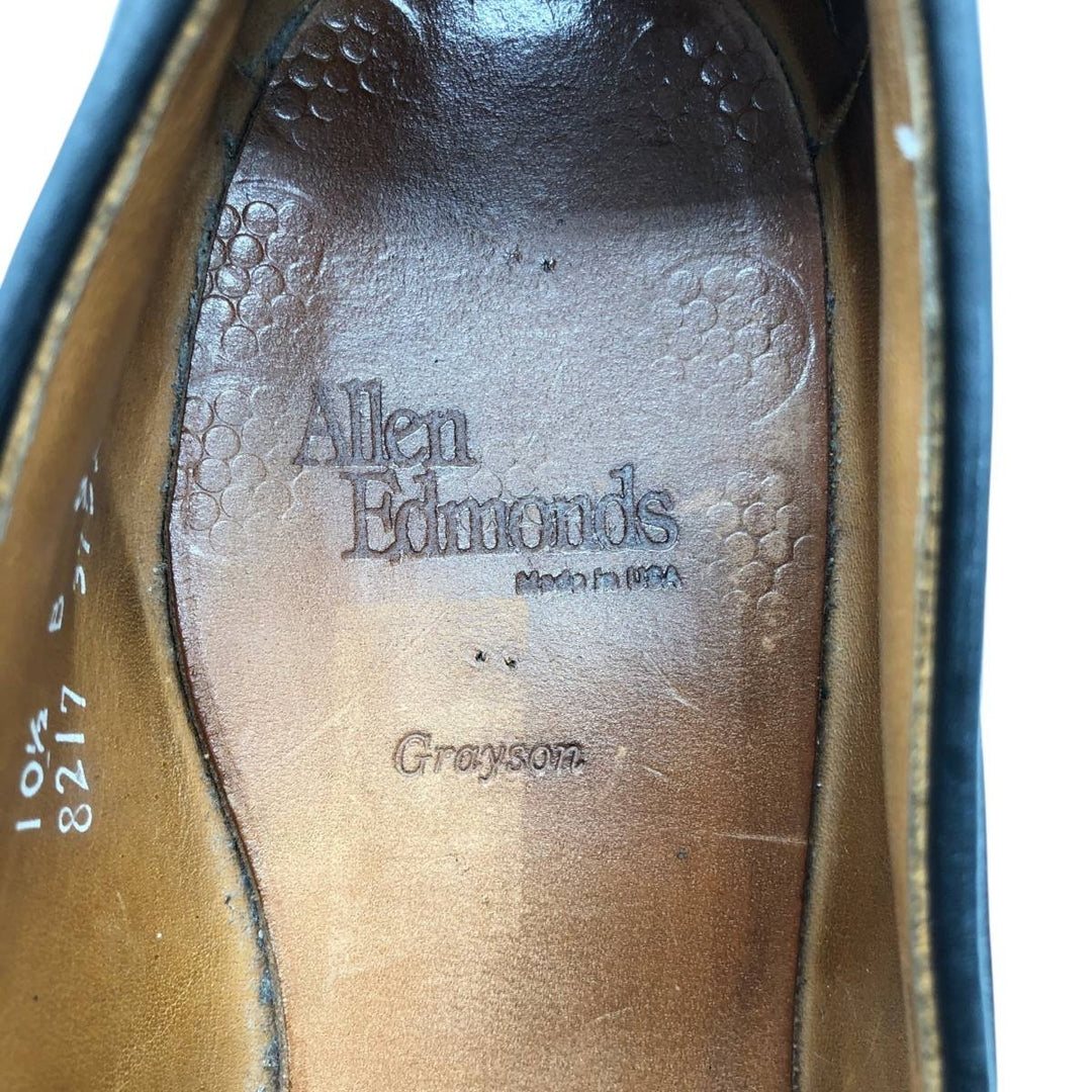 Allen Edmonds Grayson Tassel Loafers, Made in USA, Size 10 1/2 B Men's 28.5cm unclear black type Vintage Second Hand