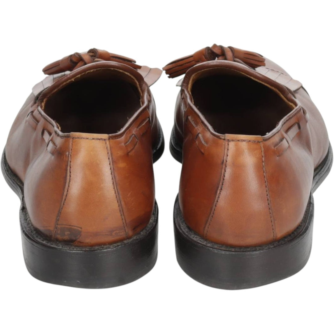 Allen Edmonds Dalton Kilt Tongue Straight Tip Tassel Loafers, Made in USA, Size 10A Men's 28.0cm unclear brown type Vintage Second Hand
