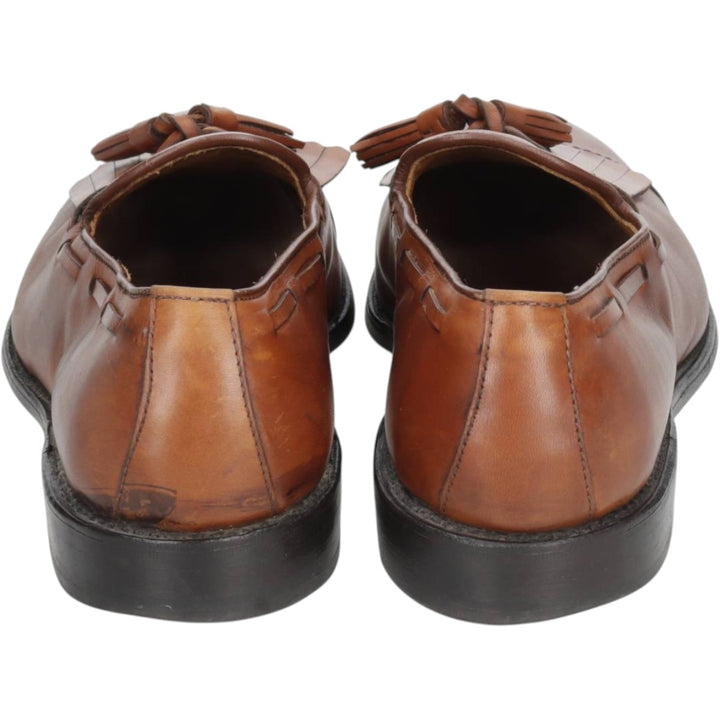 Allen Edmonds Dalton Kilt Tongue Straight Tip Tassel Loafers, Made in USA, Size 10A Men's 28.0cm unclear brown type Vintage Second Hand