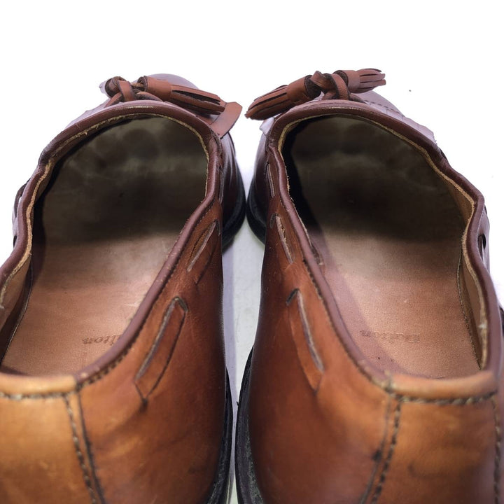 Allen Edmonds Dalton Kilt Tongue Straight Tip Tassel Loafers, Made in USA, Size 10A Men's 28.0cm unclear brown type Vintage Second Hand