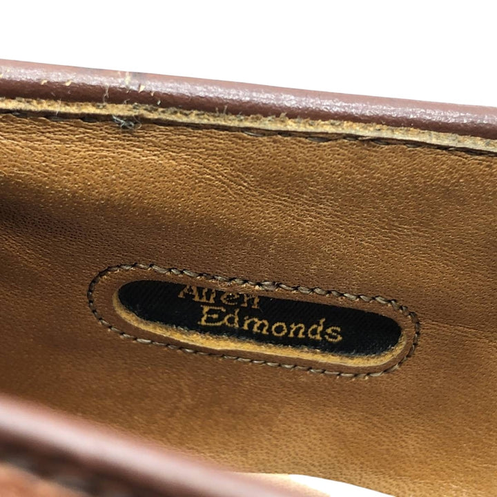 Allen Edmonds Dalton Kilt Tongue Straight Tip Tassel Loafers, Made in USA, Size 10A Men's 28.0cm unclear brown type Vintage Second Hand