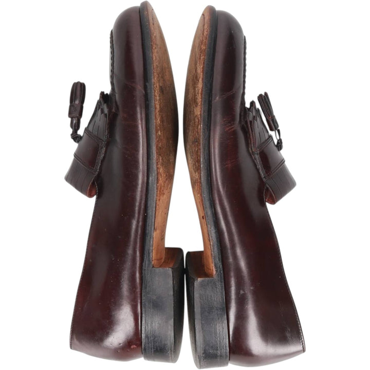 Bostonian CLASSICS FIRST FREX Quilted Tassel Loafers, Size 8M Men's 26.0cm genuine leather burgundy type Vintage Second Hand